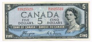 1954 Canada 5 Dollars Note 