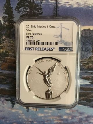 2018 Mexico Silver Onza Libertad Ngc Reverse Proof Pl70 1 Oz First Releases
