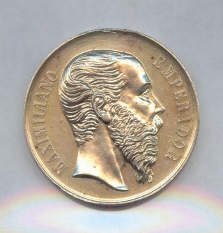 Maximilian Military Emperor Maximiliano Military Merit Silver Medal (1864 - 67)