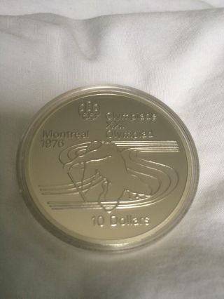 1976 Canada 10 Dollar Silver 1976 Montreal Olympic Games Silver Coin