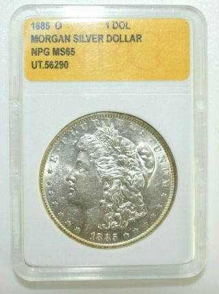 1885 O Morgan Silver Dollar Unc U.  S.  Coin M130