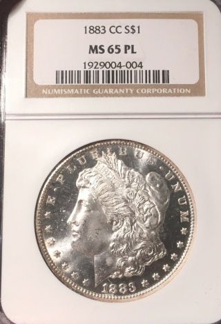 1883 - Cc Ngc Ms65 Pl Pq Morgan Silver Dollar