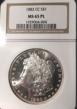 1883 - CC NGC MS65 PL PQ Morgan Silver Dollar 3