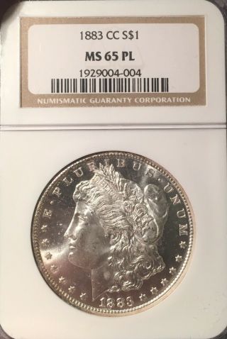 1883 - CC NGC MS65 PL PQ Morgan Silver Dollar 7