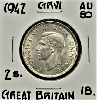 1942 Great Britain Two Shillings Au - 50