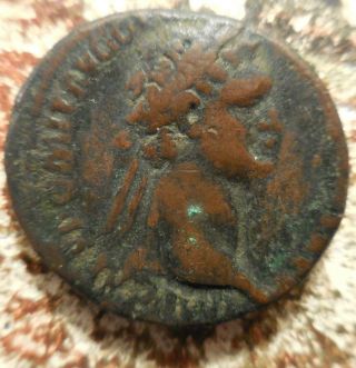 27 Mm,  12.  42g,  Domitian 81 - 96 Ad.  As.  Rome.  Fortvnae Avgvsti / S - C.  Sharp