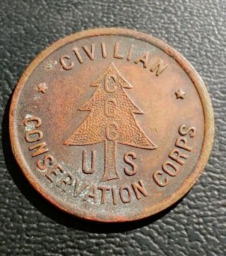 U.  S.  Civilian Conservation Corps,  Co.  4715,  Waterville.  Minn.  Good For Token.