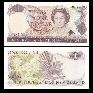 Zealand 1 Dollar,  Nd (1981 - 92),  P - 169,  Banknote Unc