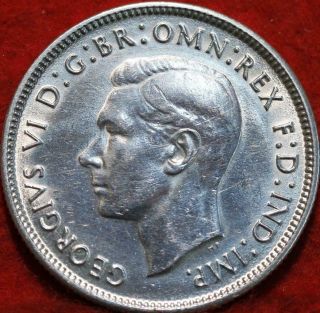 1944 Australia Florin Silver Foreign Coin