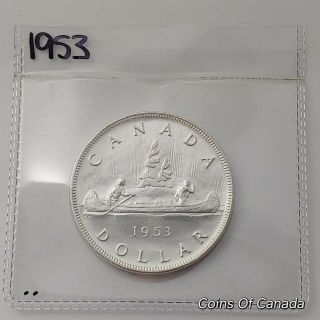 1953 Canada Silver $1 One Dollar Uncirculated Coin Ms Grade Coin Coinsofcanada