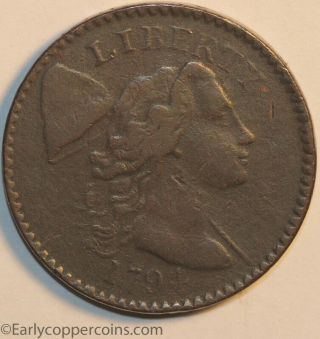 1794 S47 R4 Liberty Cap Large Cent Head Of 1794 Raw Very Fine Starts 1c No Resrv
