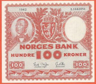 Norway - 100 Kroner - 1962