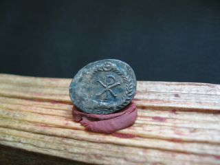 ☧ Chi - Ro Monogram Anastasius I 491 - 518 Ad Silver Ar Siliqua 1,  45 Gr.  Very Rare