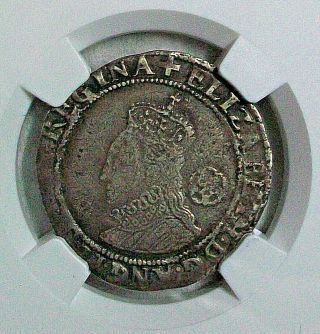 1579 England Queen Elizabeth I Silver 6 Pence Ngc Vf - 25 S - 2572 L@@k