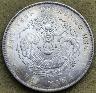 China Chihli 1900 1 Dollar Silver Coin