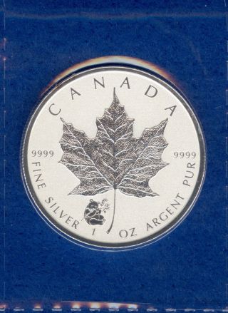2016 Reverse Proof Canada 1 Oz Silver Maple Leaf Panda Privy