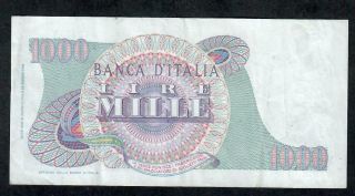 1000 Lire From Italy 1965 VF 2