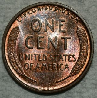 Brilliant Uncirculated 1909 - P Vdb Lincoln Cent Perfectly Struck Specimen