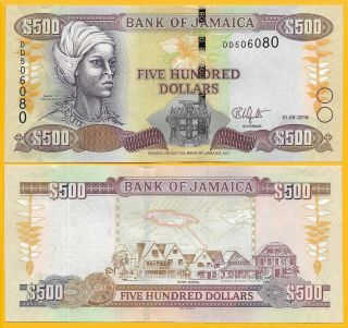 Jamaica 500 Dollars P - 85 2018 Unc Banknote