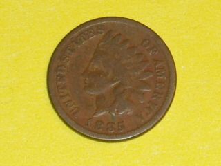 1865 Indian Head Penny Ihp Full Liberty Even Chocolate Color