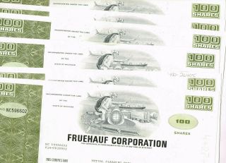 Set 8 Fruehauf (trailer) Corp. ,  1970s,  Vf