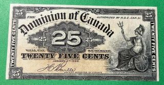 1900 Fractional Shinplaster Bouville 25 Cent Dominion Of Canada Ef,  Dc - 15b