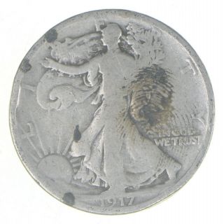 Better Date 1917 - D Walking Liberty 90 Silver Us Half Dollar 786