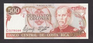 Costa Rica - 500 Colones 1989 - Unc
