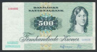 Denmark : 500 Kroner (19) 88.  P - 52.  Face Value A$107.