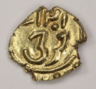 Mysore: Tipu Sultan,  Gold Fanam (0.  39g),  Farrukhi,  Am 1217,  Km - 58,