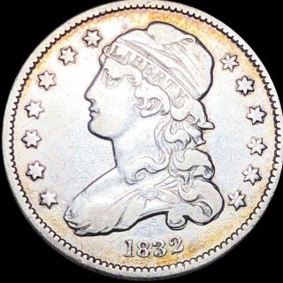 1832 Capped Bust Quarter Lightly Circulated Philadelphia Silver Collectible Coin