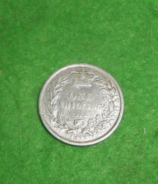 Great Britain 1872 Die 10 1 Shilling Coin