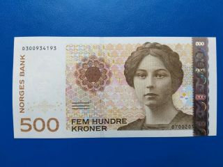 Norway 500 Kroner 2012. ,  Unc