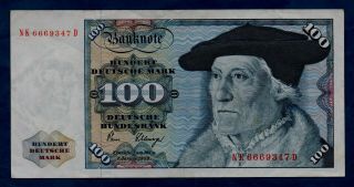 Germany Banknote 100 Deutsche Mark 1980 Vf,