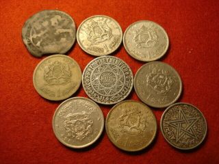 9 Morocco Coins (3 Silver)