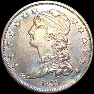 1835 Capped Bust Quarter Nearly Uncircualted High End Philadelphia Silver Coin
