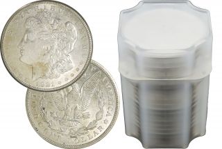 Roll Of 20 1921 P D S $1 Morgan Silver Dollars About Uncirculated Au
