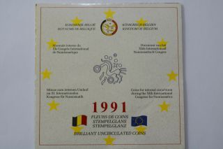 Belgium 1/2/5/10 Ecu 1991 Set In Folder B18 Box13 - 36