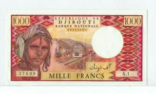Djibouti 1000 Francs 1979 Vf,