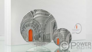 TIFFANY ART ORIENTALISM Castle of Sammezzano 2 Oz Silver Coin 10$ Palau 2018 3