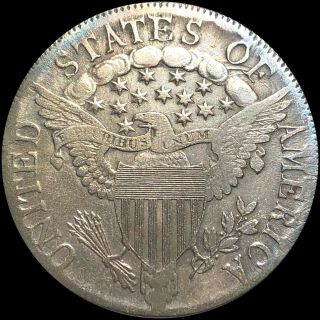 1807 Draped Bust Half Dollar NICELY CIRCULATED High End Philadelphia Silver Coin 2