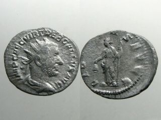 Trebonianus Gallus Silver Antoninianus_major Figure In Gothic Wars_libertas