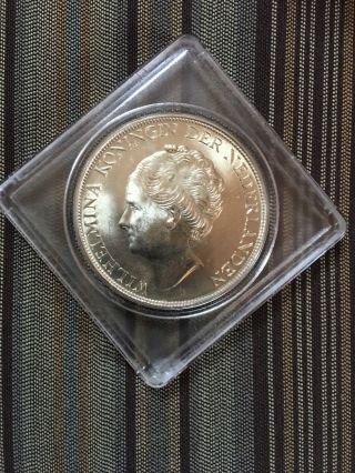 1944 2 1/2gulden Silver Wilhelmina Koningin Der Nederlands Coin Munt Vancuracao