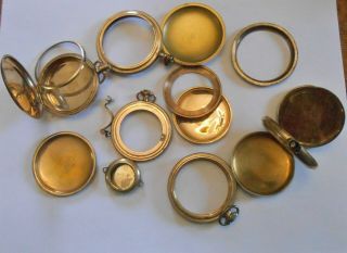 206 Grams Scrap Gold Filled Watch Cases