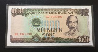 Vietnam - 1000 Dong 1987 Aunc
