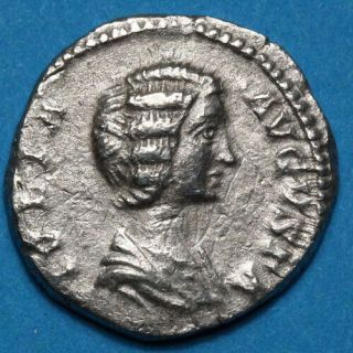 Roman Coin Silver Denarius Julia Domna Rome 194 - 217 Ad