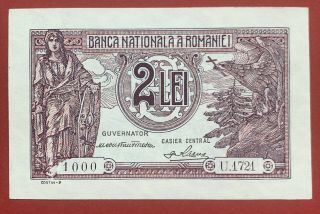 Romania 2 Lei - 1938 P39 Banknote Unc