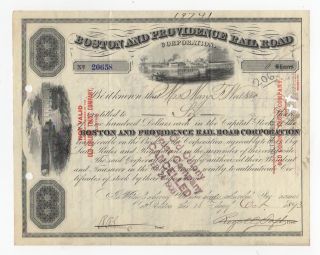 Boston And Providence Railroad Corp Stock Certificate