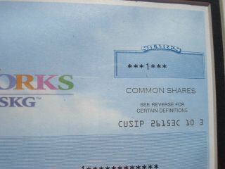 DreamWorks Animation Shrek Trolls Boss Baby one stock certificate share 4