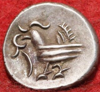 1847 Cambodia 1/8 Tical Silver Foreign Coin